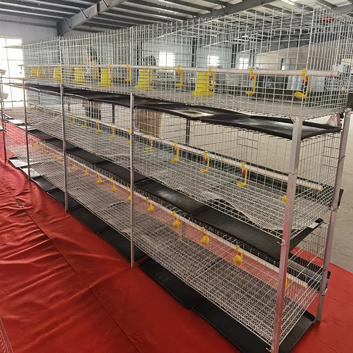 3 Levels 2 Doors Chicken Broiler Cage